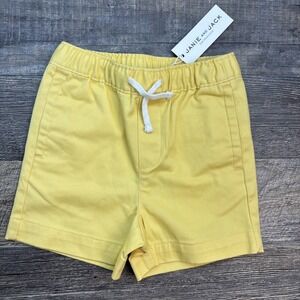 Janie‎ & Jack Boys 18-24 Months Twill Pull-on Shorts in Sunshine Yellow NEW